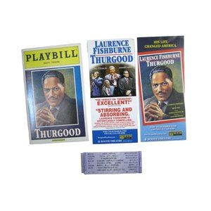 Thurgood Playbill Booth Theatre Opening Night April 30, 2008 Fishburne